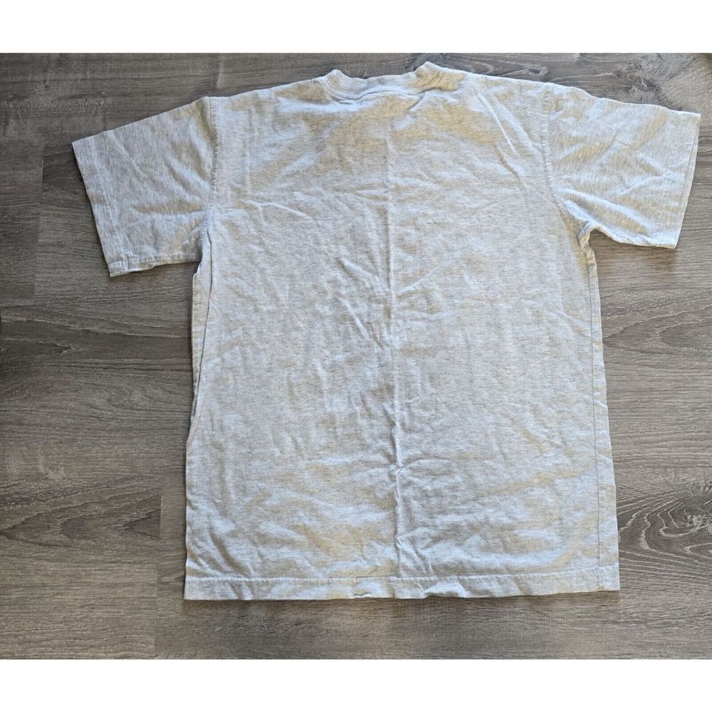 Vintage Adidas T Shirt Youth XL Gray Big Logo - Picture 6 of 7
